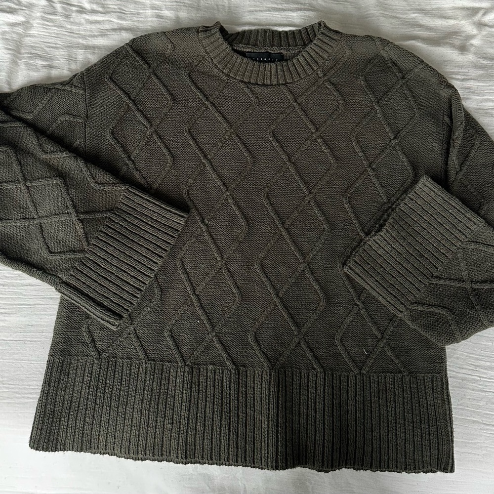 Sanctuary Khaki Knit Sweater